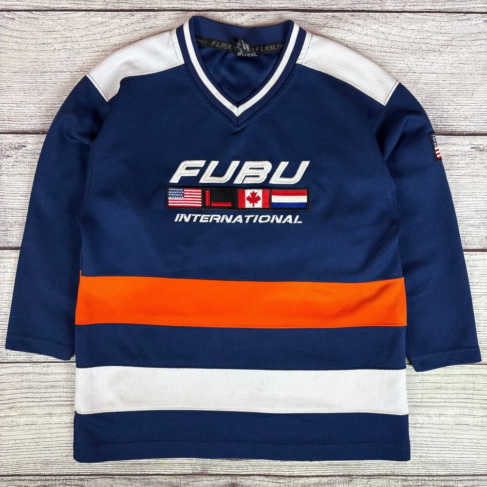 Vintage Y2k FUBU International Hockey Jersey
